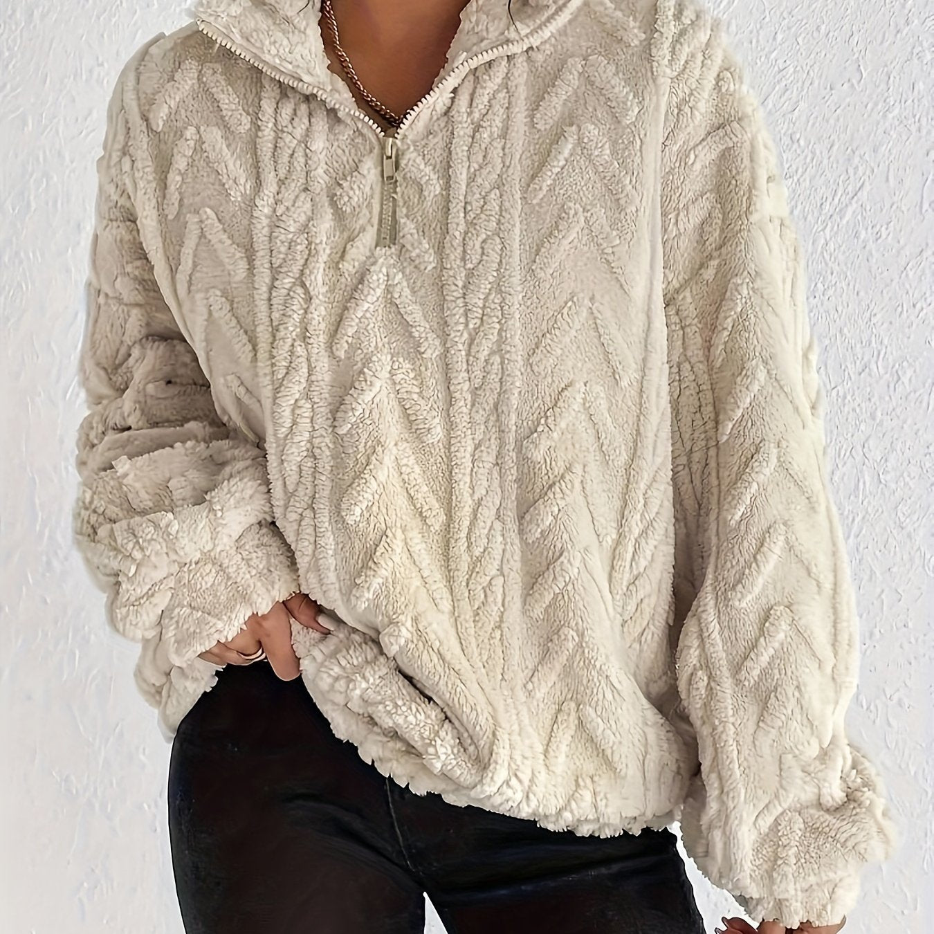 Laetizia - Sweat en polaire uni