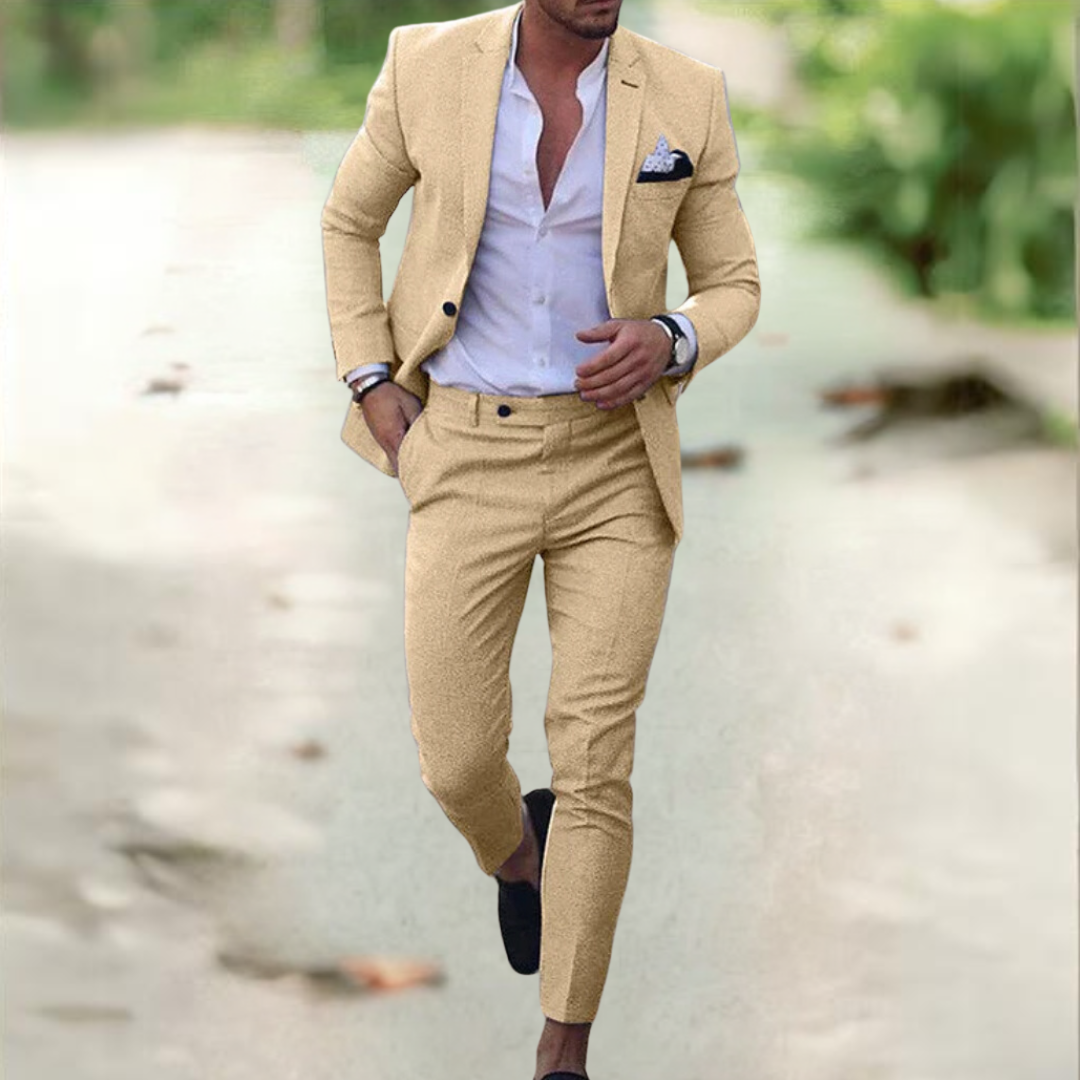 Lucas - Costume Slim Fit avec Chemise Blanche