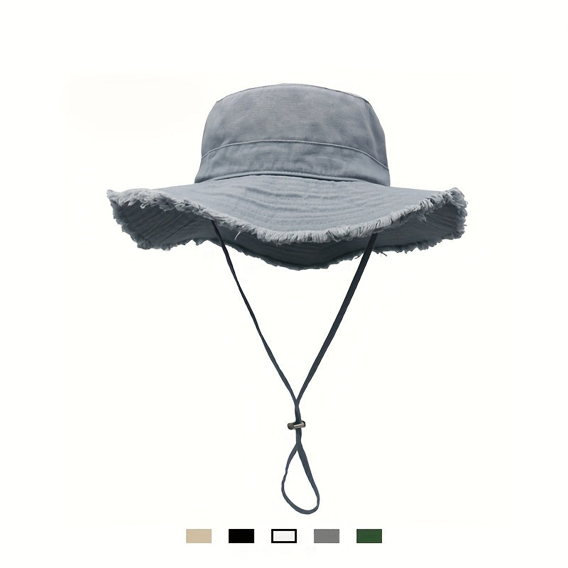 Zora - Chapeau de soleil tendance pour l'été avec cordon de serrage ajustable