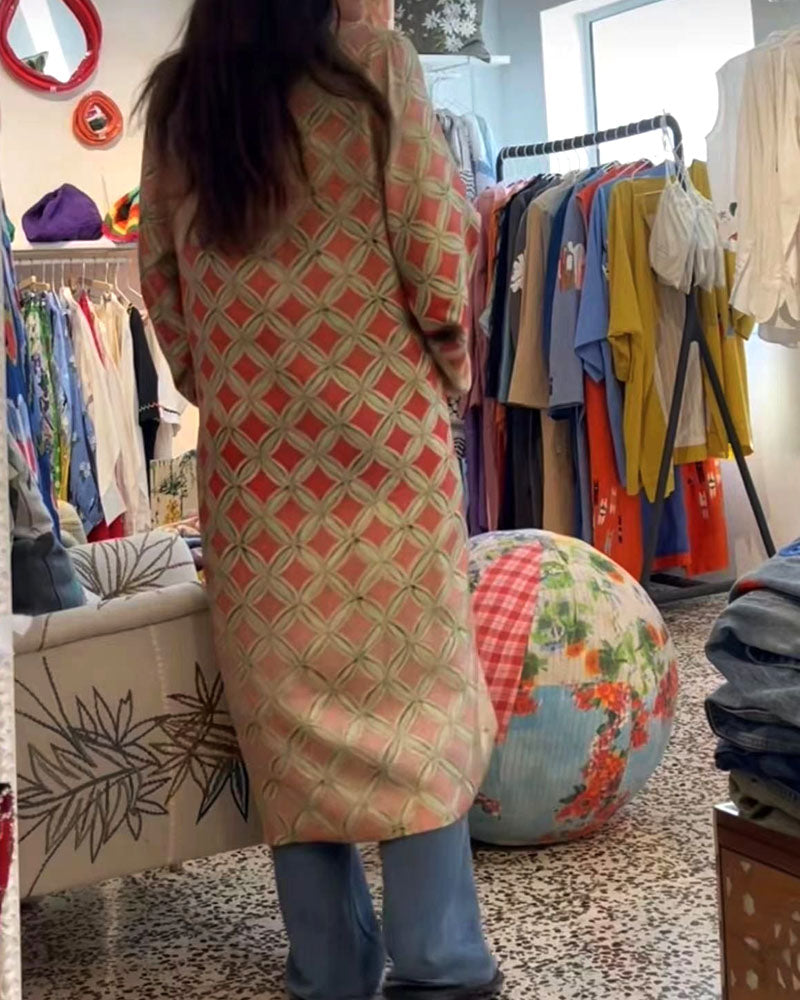 Néréa - Manteau Long Patchwork