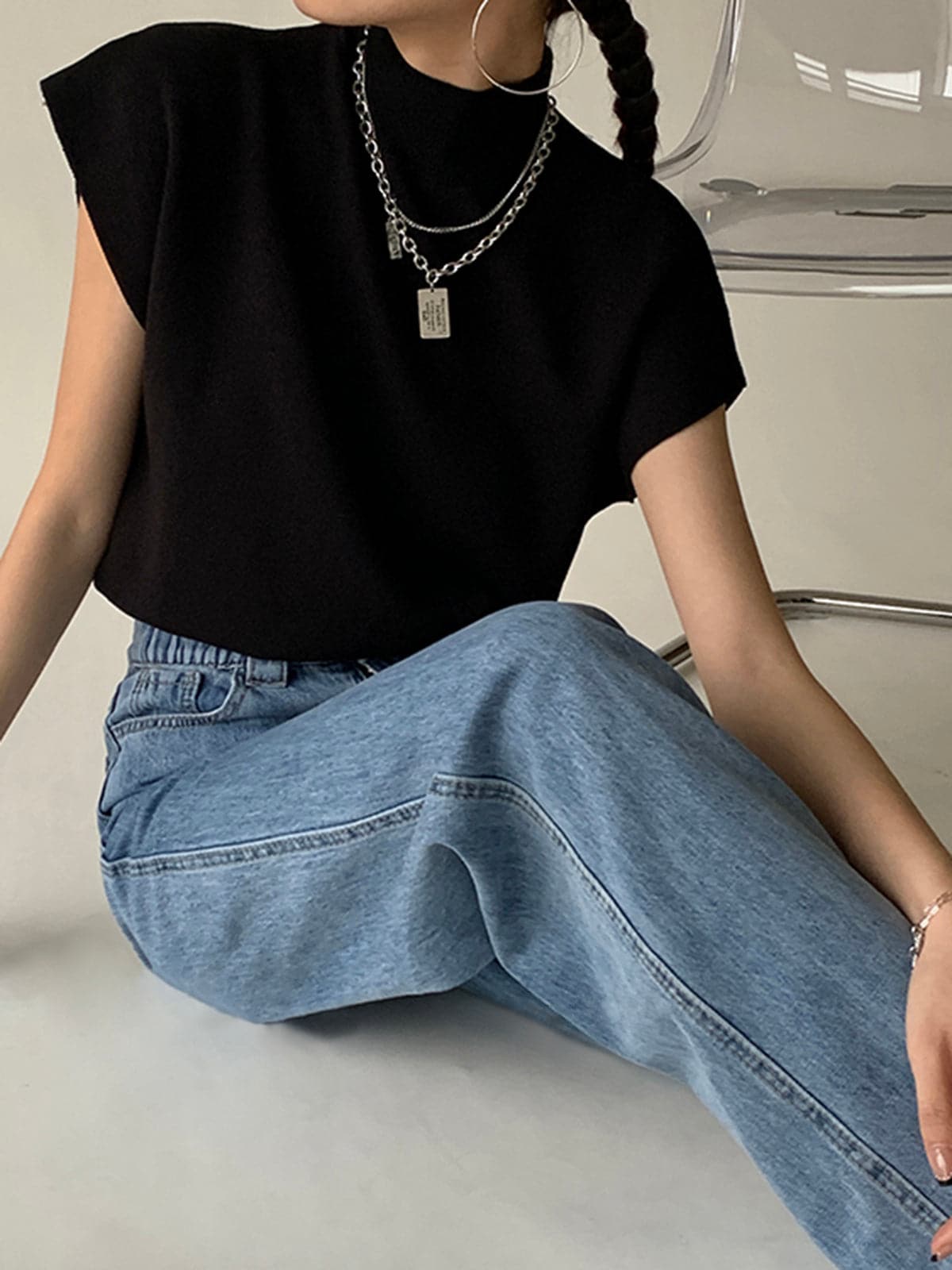 Mendy – Gilet en tricot côtelé