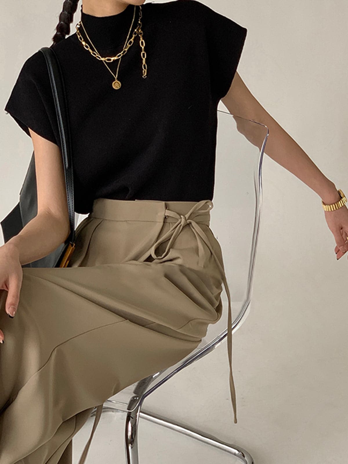 Mendy – Gilet en tricot côtelé