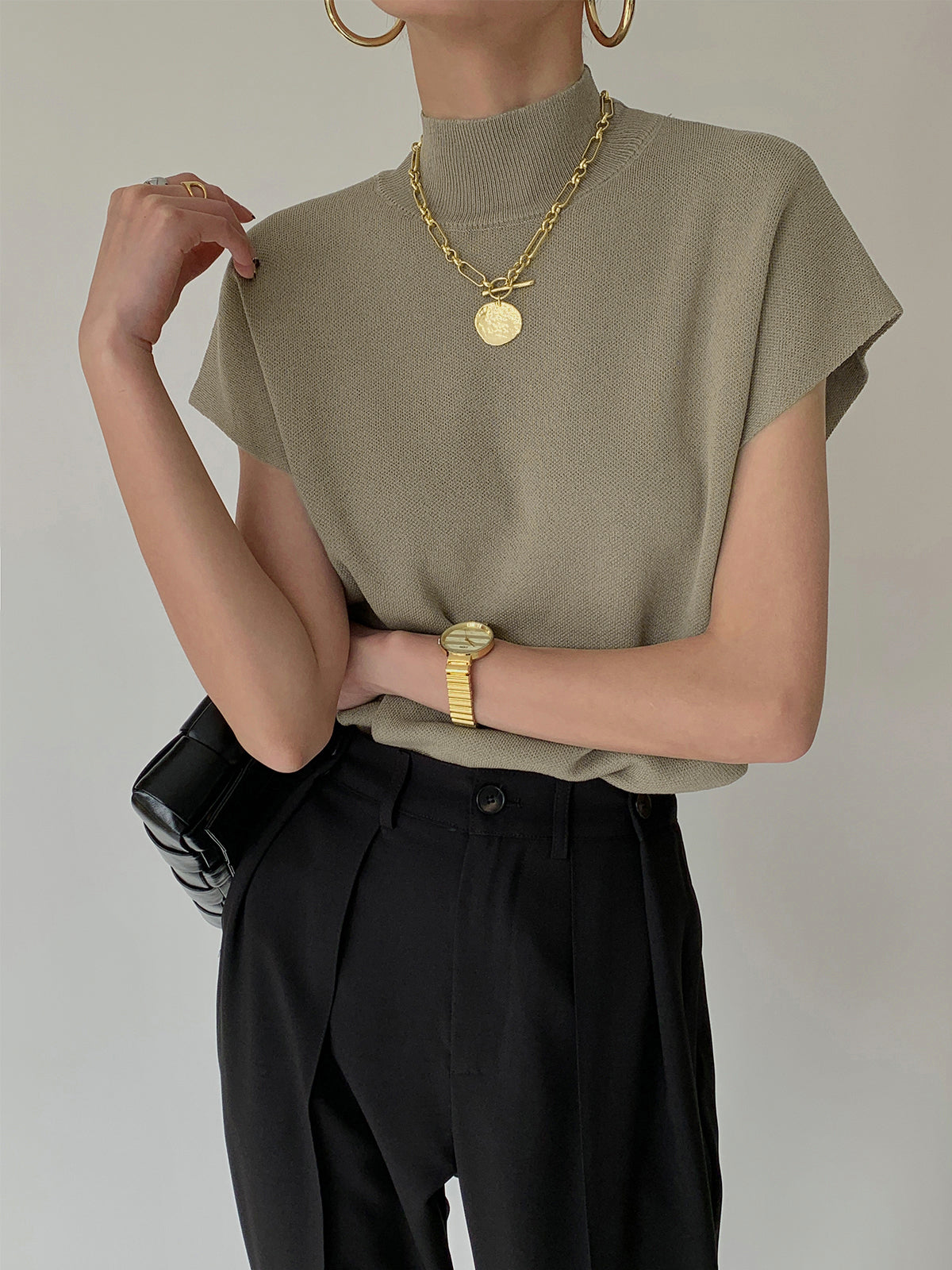 Mendy – Gilet en tricot côtelé