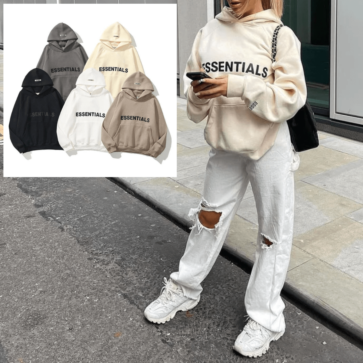 Faélie - Pull Hoodie Quotidien Essentiel et Élégant avec Capuche