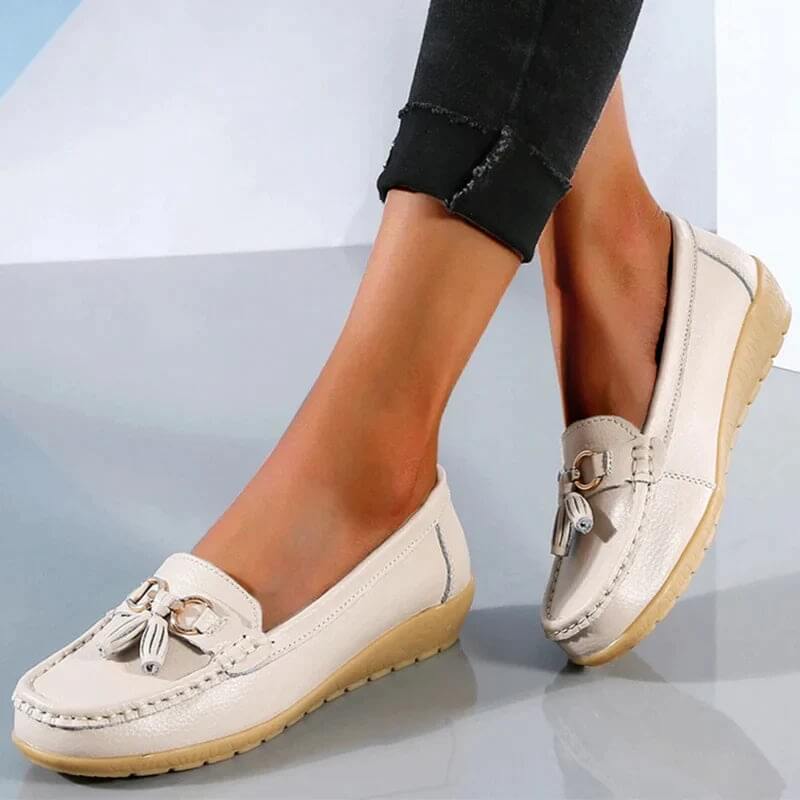 Eva - Mocassins avec franges et détails en chaîne