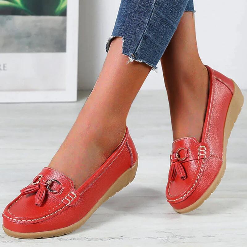 Eva - Mocassins avec franges et détails en chaîne