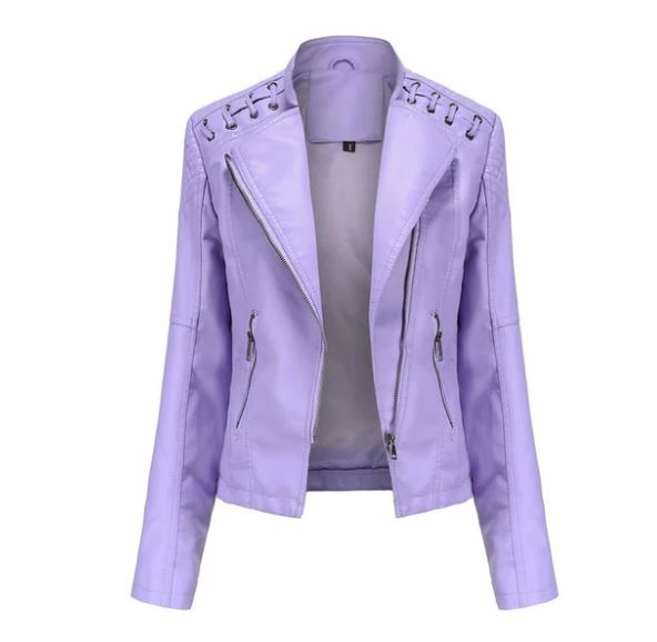 Aude - Veste en cuir de mouton lavé