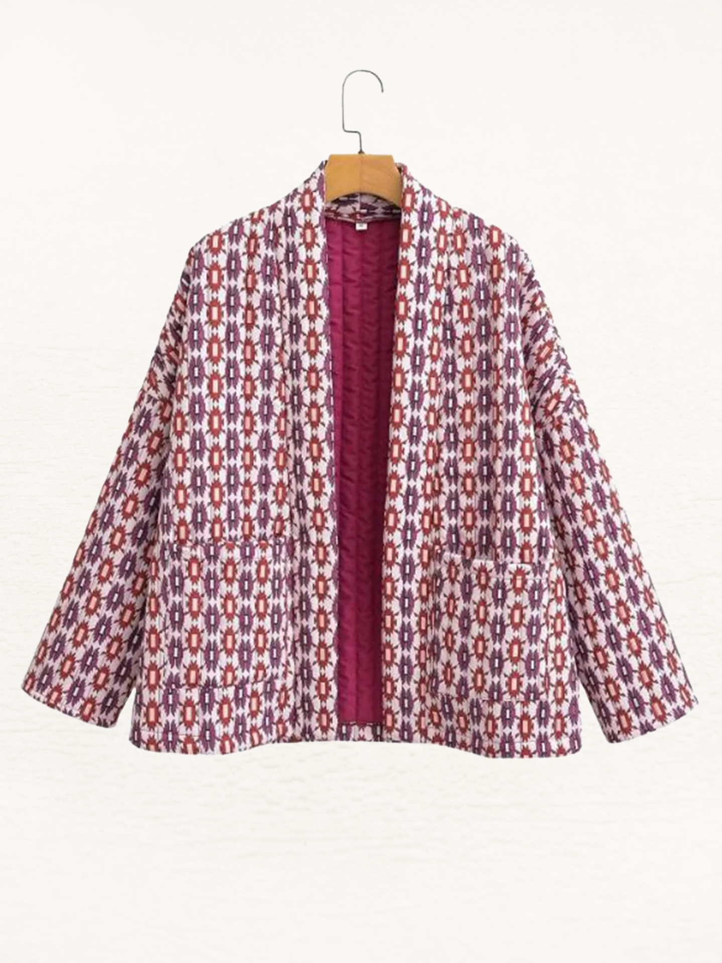 Solène - Veste matelassée Femme | Veste en quilt avec imprimé | Veste élégante pour femme