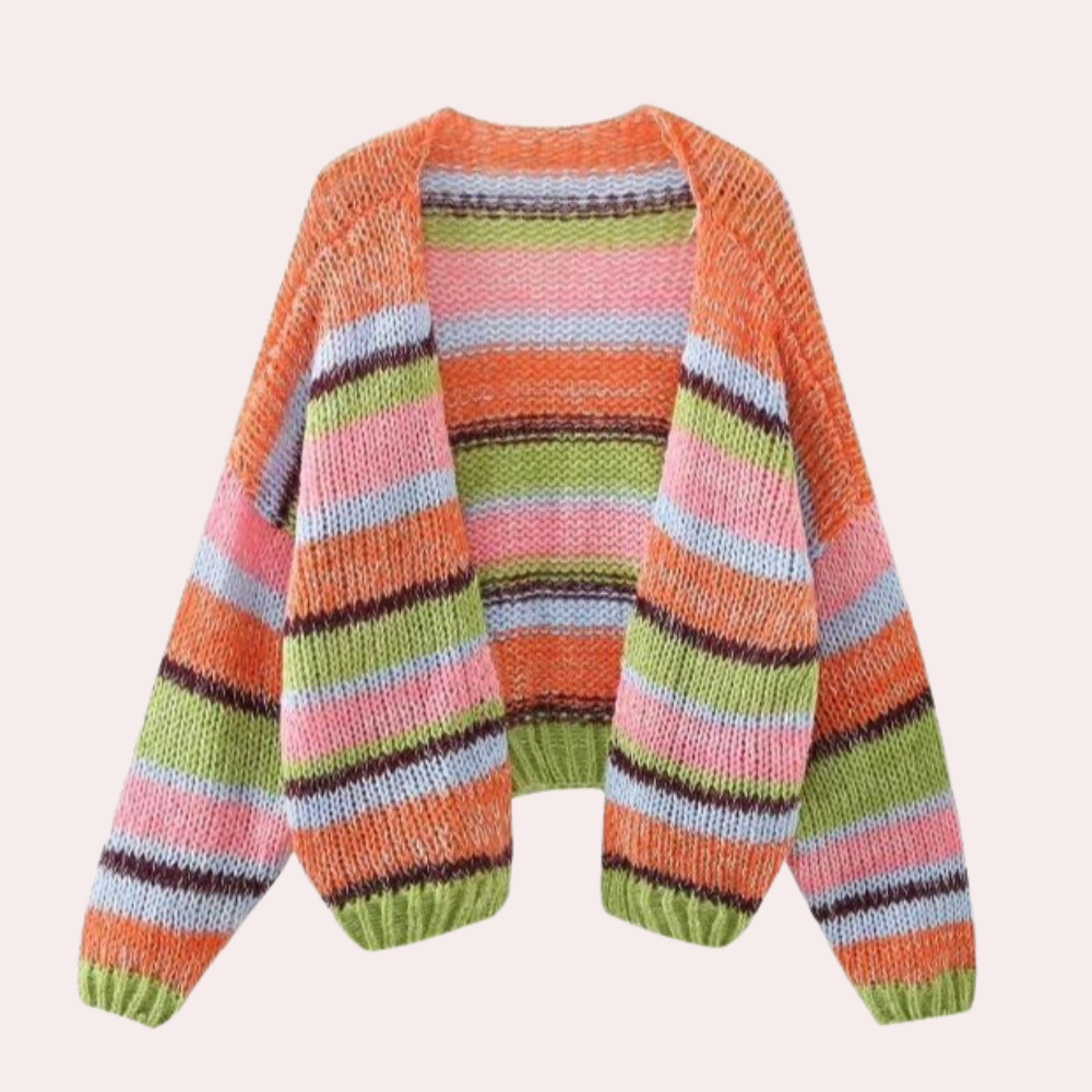 Zoe - Pull Rayé Coloré Pour Femmes