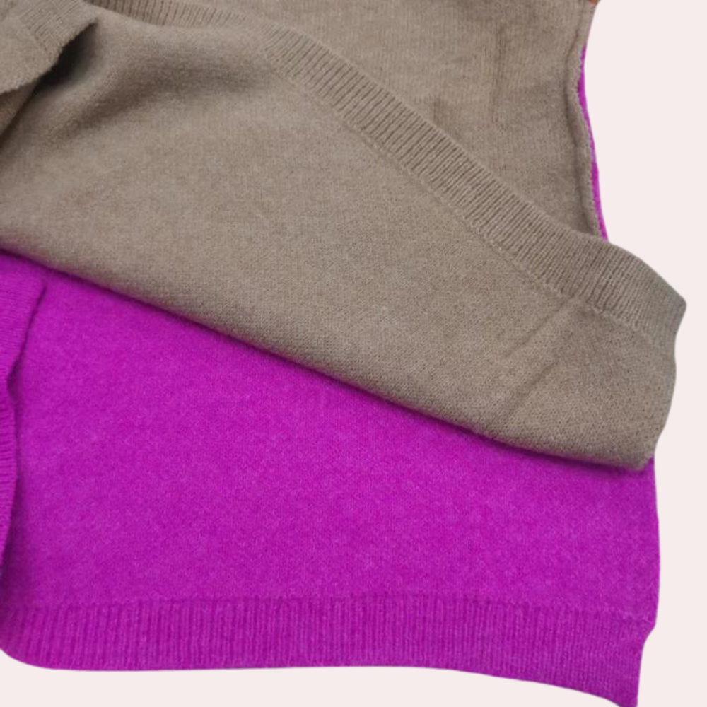 Reem - Colourblock Sweater Oversized Pour Femmes