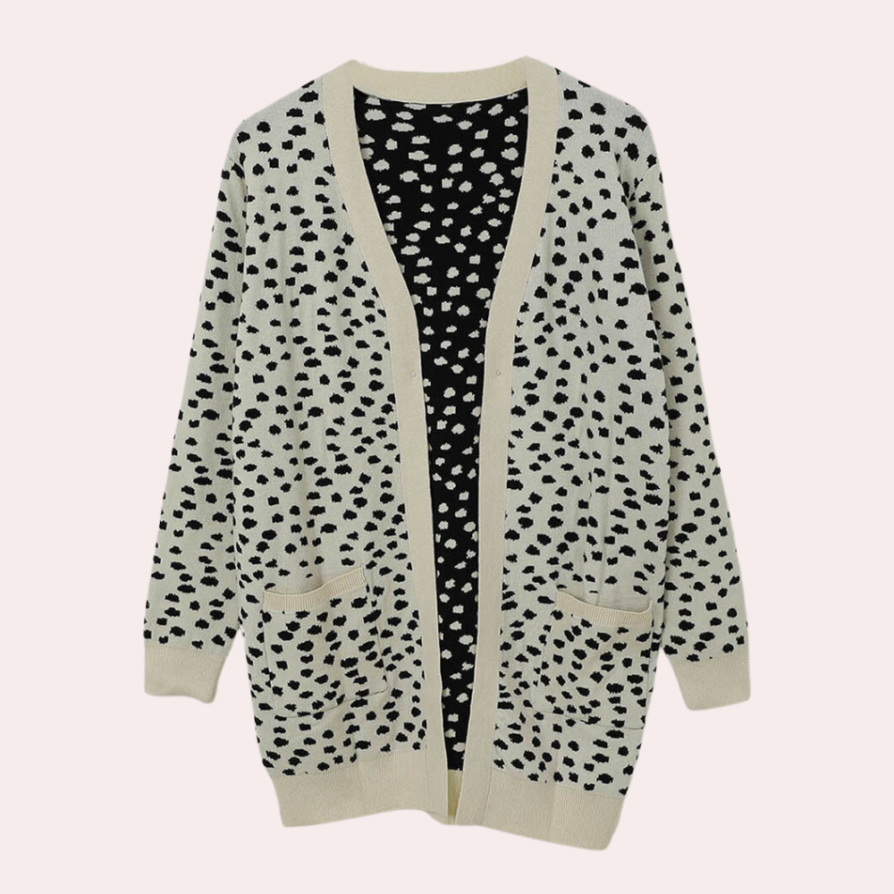 Lily - Gilet Imprimé à Manches Longues Pour Femmes