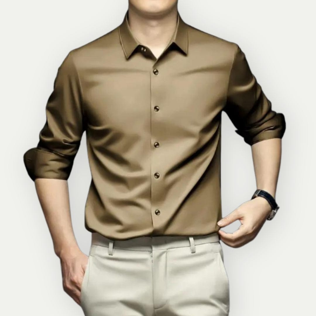 Gérard - Chemise Homme Sans Repassage et Anti-Rides Pratique Confortable et Stylée