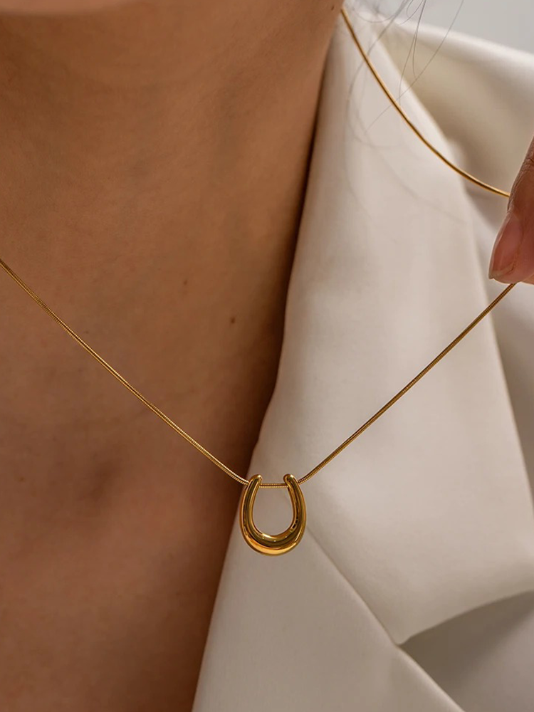 Mélisandre - Collier Fer à Cheval Chanceux Or