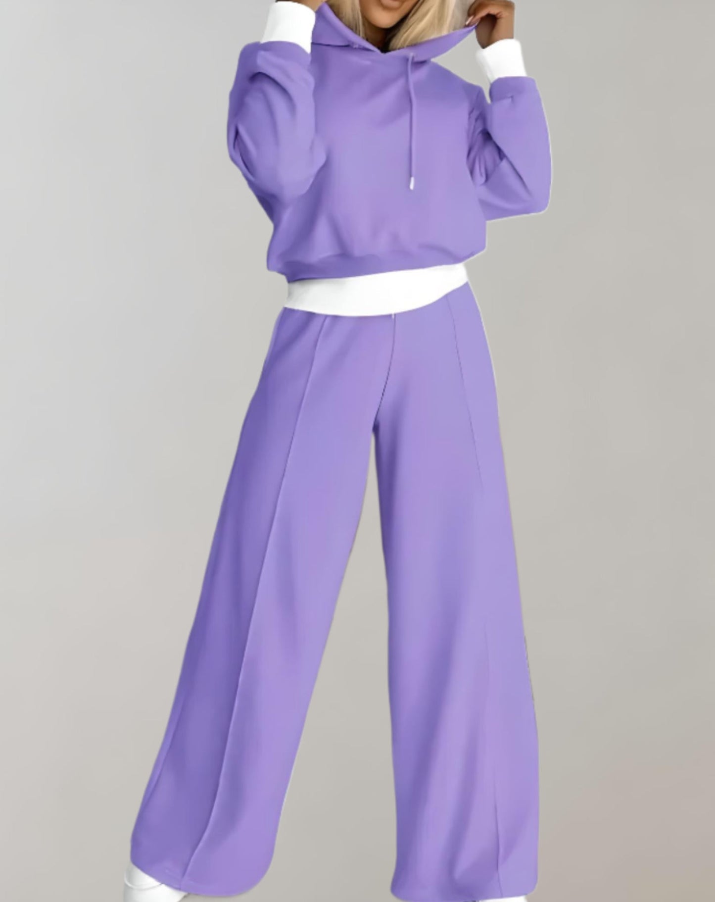 Josiane - Ensemble Élégant à Capuche et Pantalon Ample