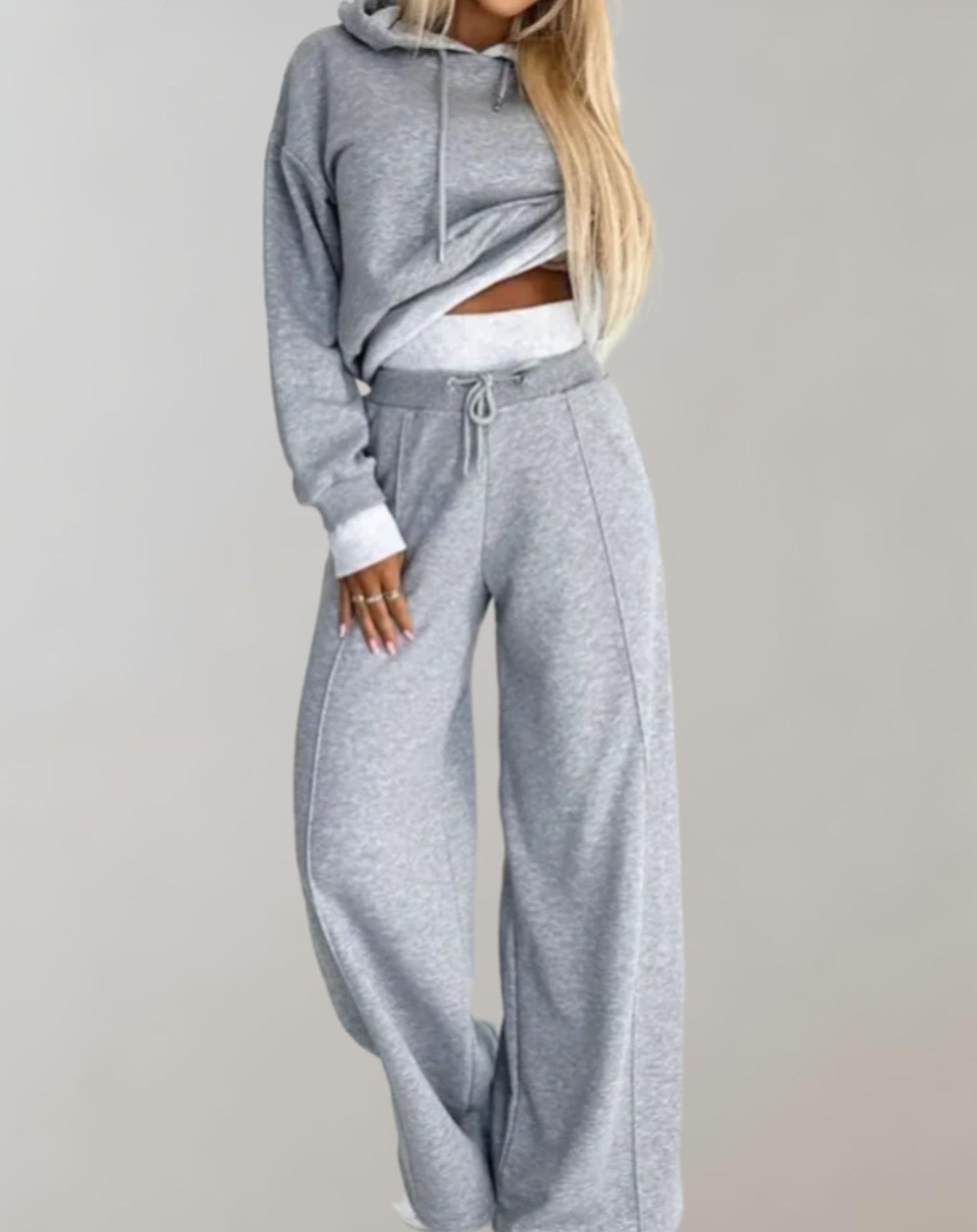 Josiane - Ensemble Élégant à Capuche et Pantalon Ample