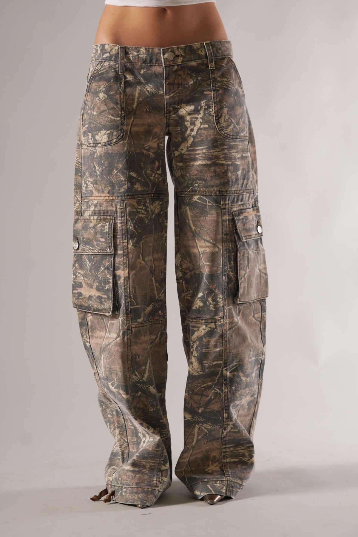 Ava - Pantalon Cargo Camouflage