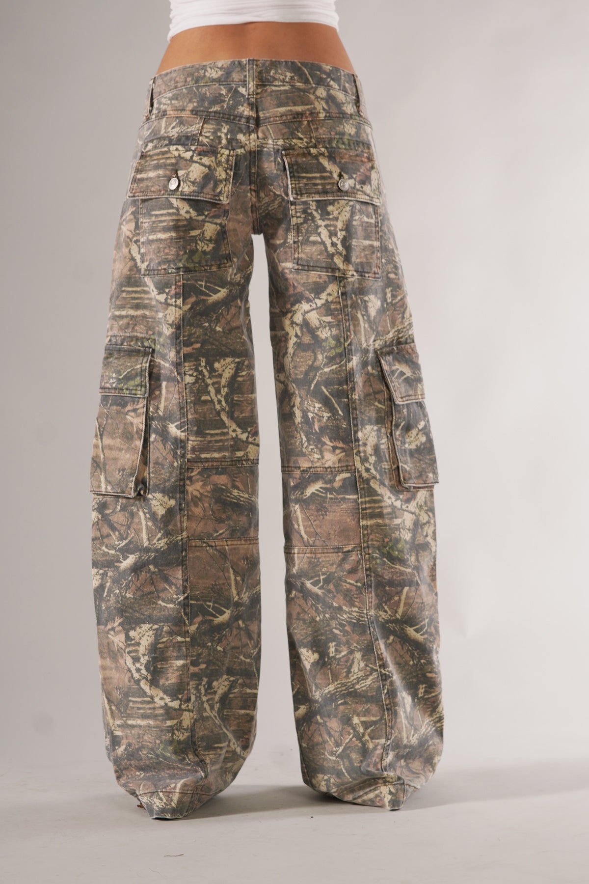 Ava - Pantalon Cargo Camouflage