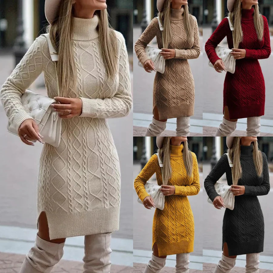 Solange - Robe Tricotée Élégante pour l'Automne-Hiver
