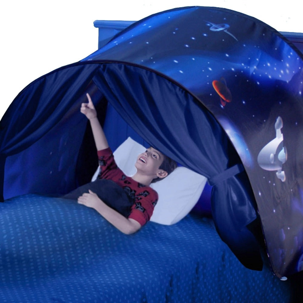 DreamDome Tente de Lit pour Enfants Contre les Cauchemars pour des Aventures de Sommeil Magiques et une Sensation de Sécurité