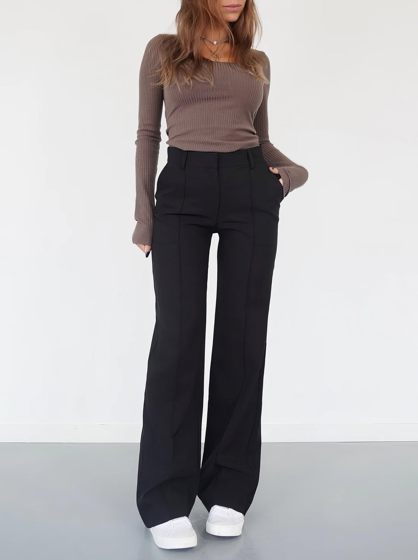 Léonie - Pantalon Droit Élégant