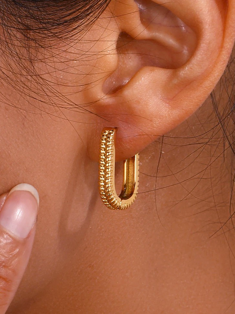 Althéa - Boucles d'Oreilles Ovales Or