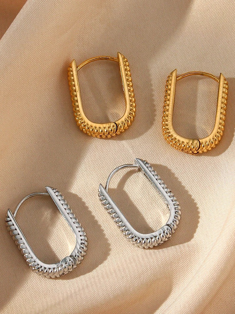 Althéa - Boucles d'Oreilles Ovales Or