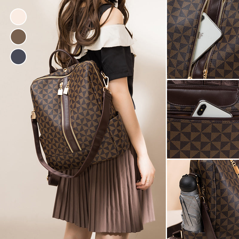 Ava - Ensemble Élégant Antivol à Deux Pièces avec Sac à Dos Convertible et Porte-monnaie au Design Chic