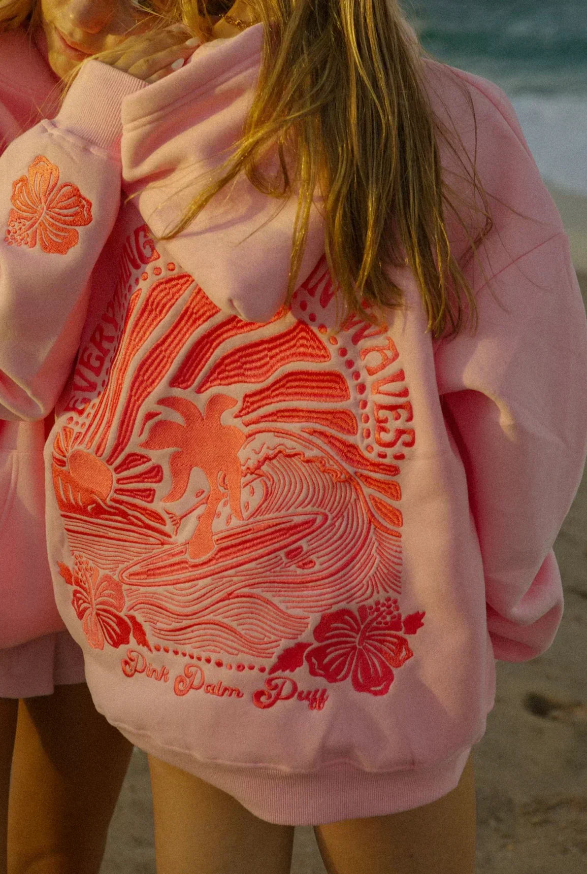 Emma - Sweat à capuche surf avec imprimé graphique