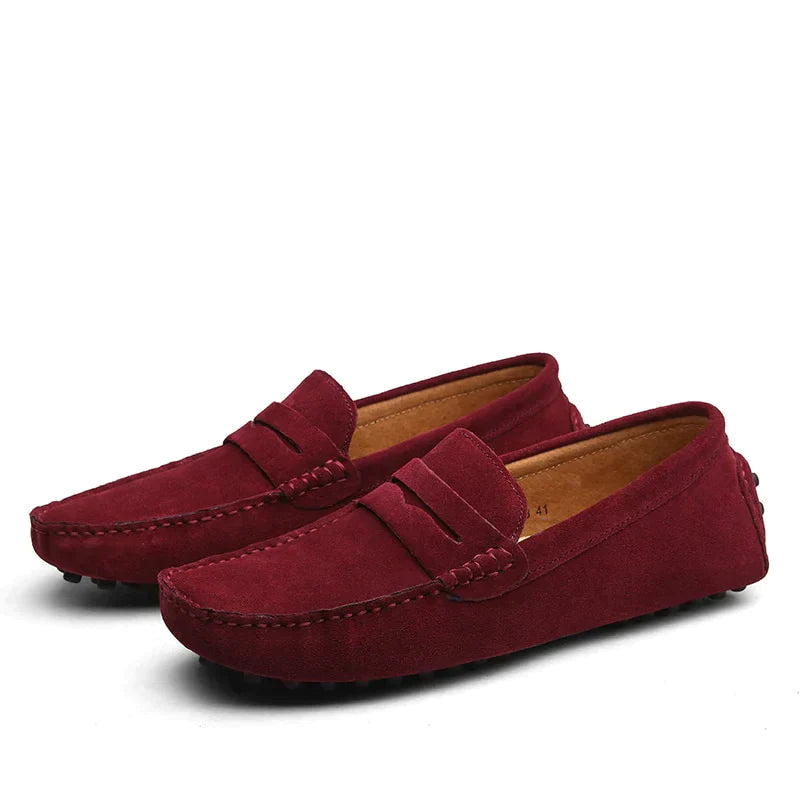 HARVEY | Mocassins en suède italien