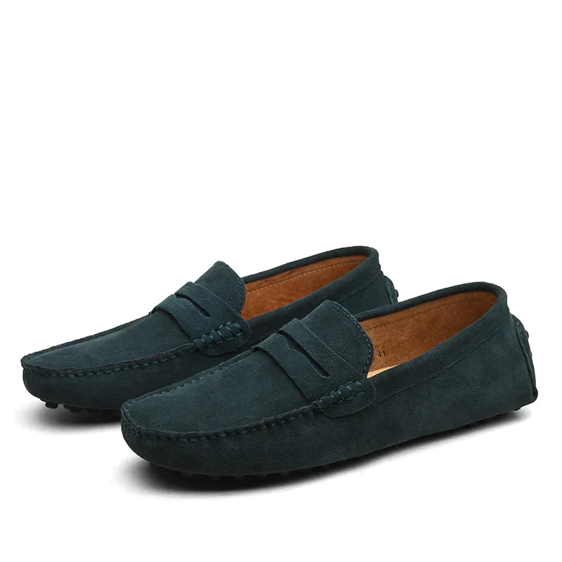 HARVEY | Mocassins en suède italien