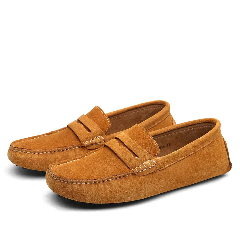 HARVEY | Mocassins en suède italien