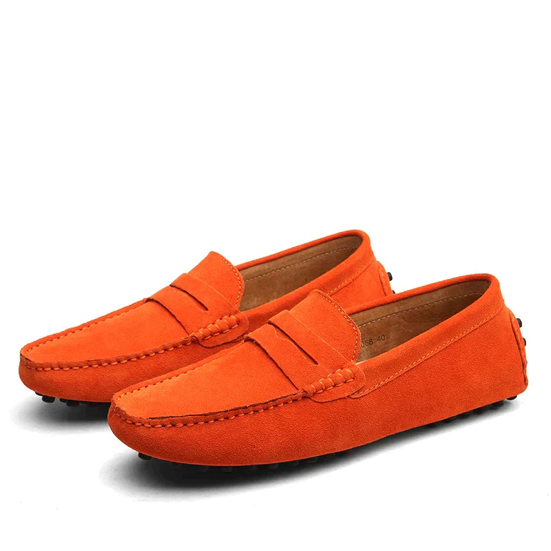 HARVEY | Mocassins en suède italien