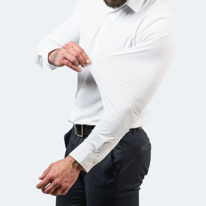 Julien - Chemise Homme Levi Stretch Confort Résistante aux Rides