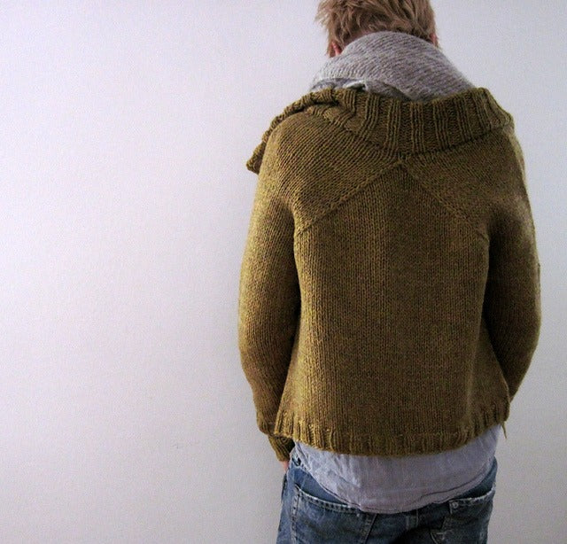 Donna - Pull à col Montant, Manches Longues Oversize et Fermeture à Boutons