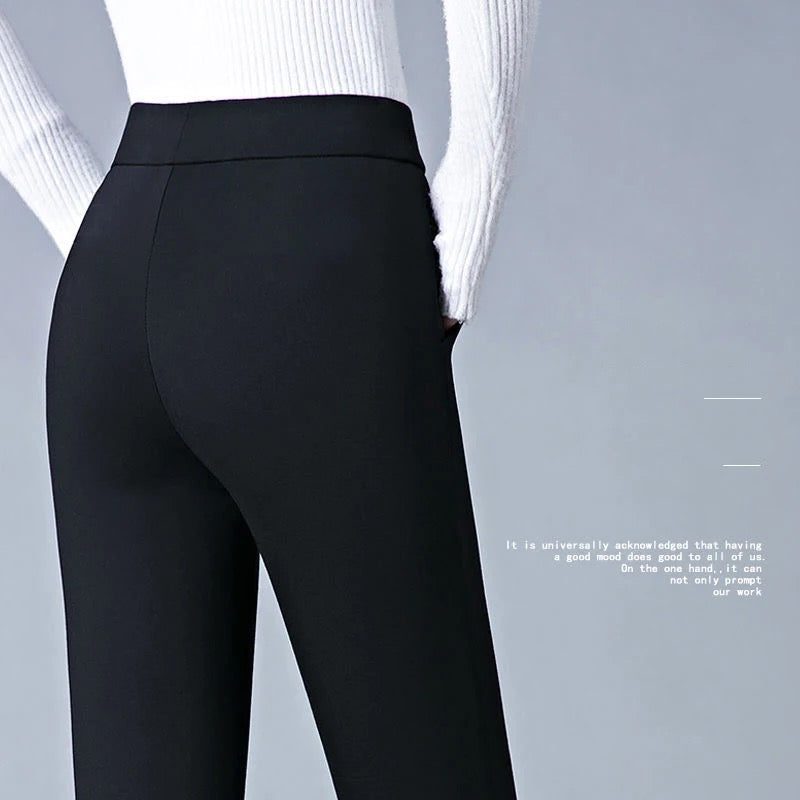 Ophelia - Pantalon femme noir extensible pour un confort ultime
