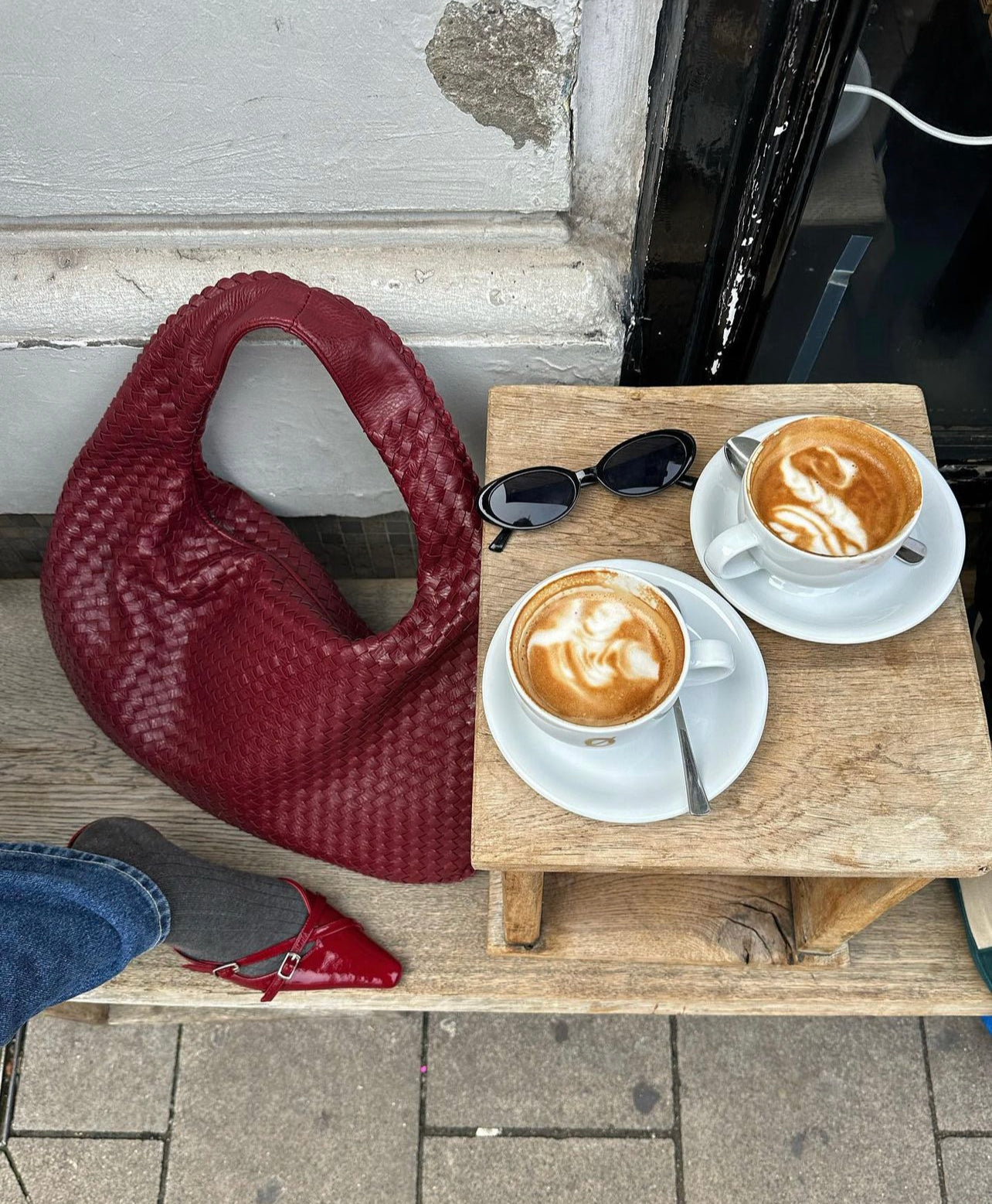 Sendra - Sac hobo en cuir tressé