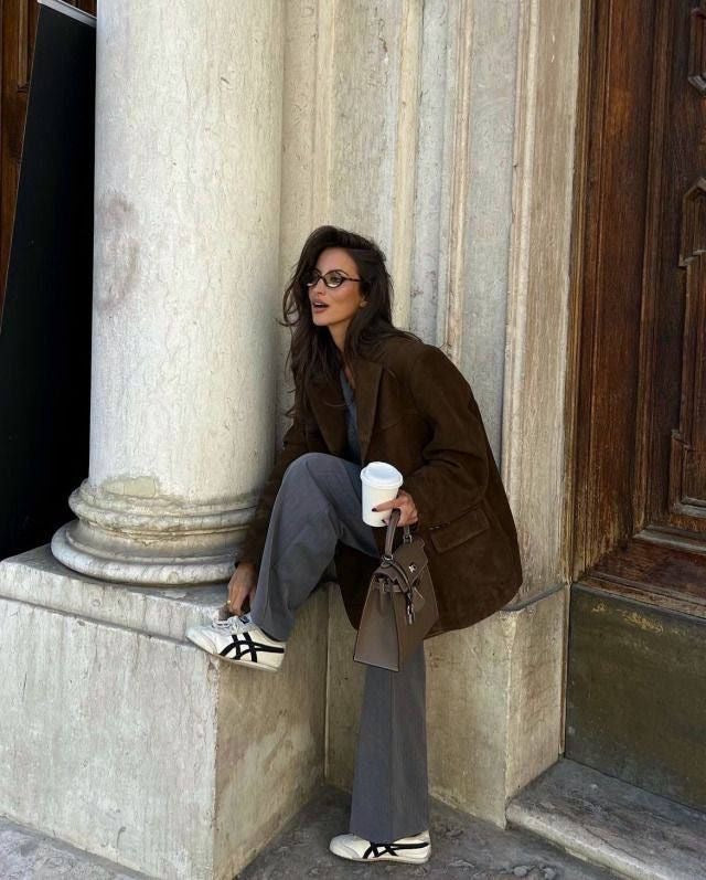 Marjolaine - Veste en Suède
