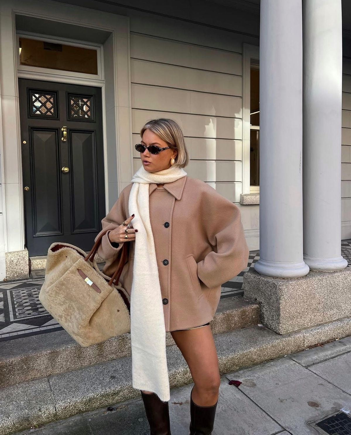 Maya - Manteau oversize en laine