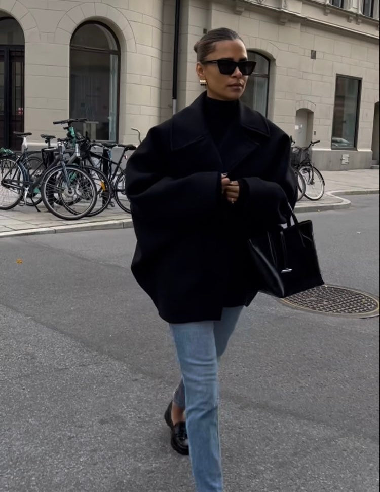 Maya - Manteau oversize en laine