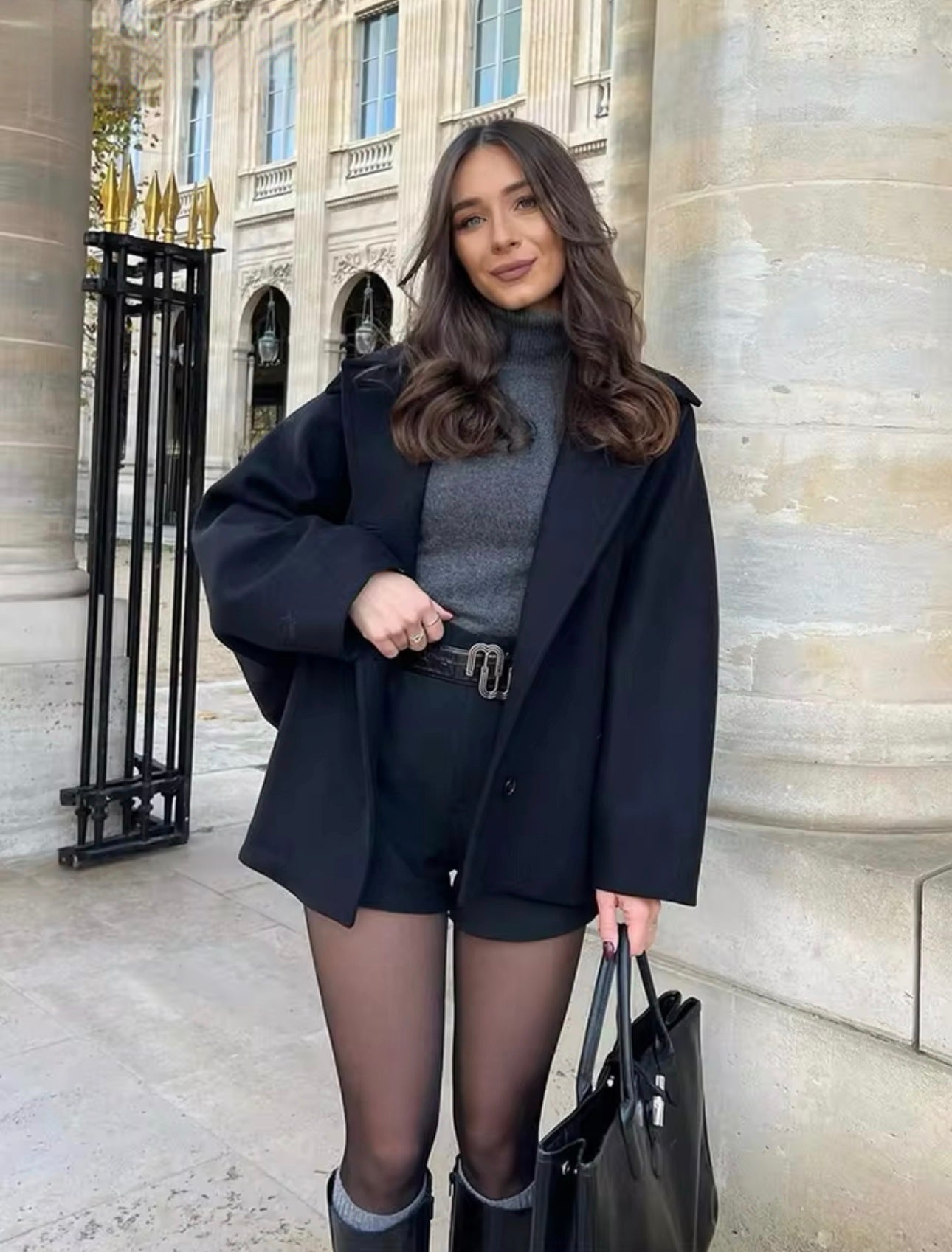 Maya - Manteau oversize en laine