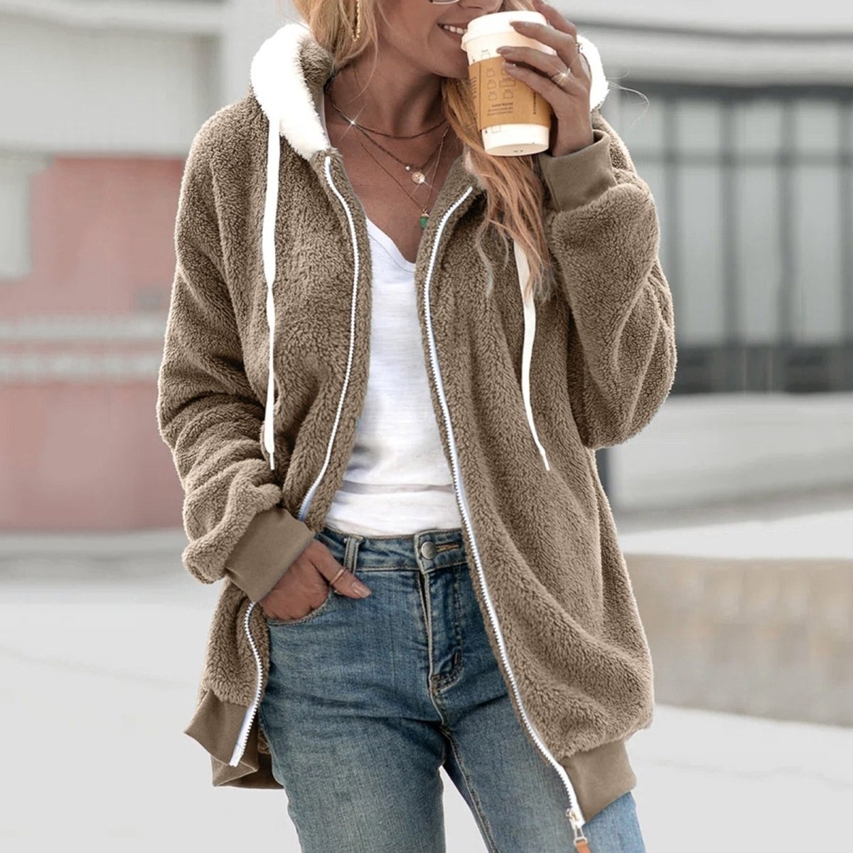 Lucie - Hoodie en Polaire Douillet