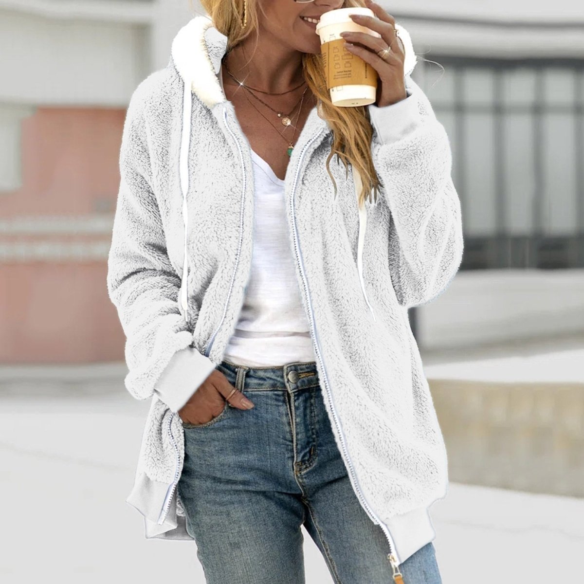 Lucie - Hoodie en Polaire Douillet