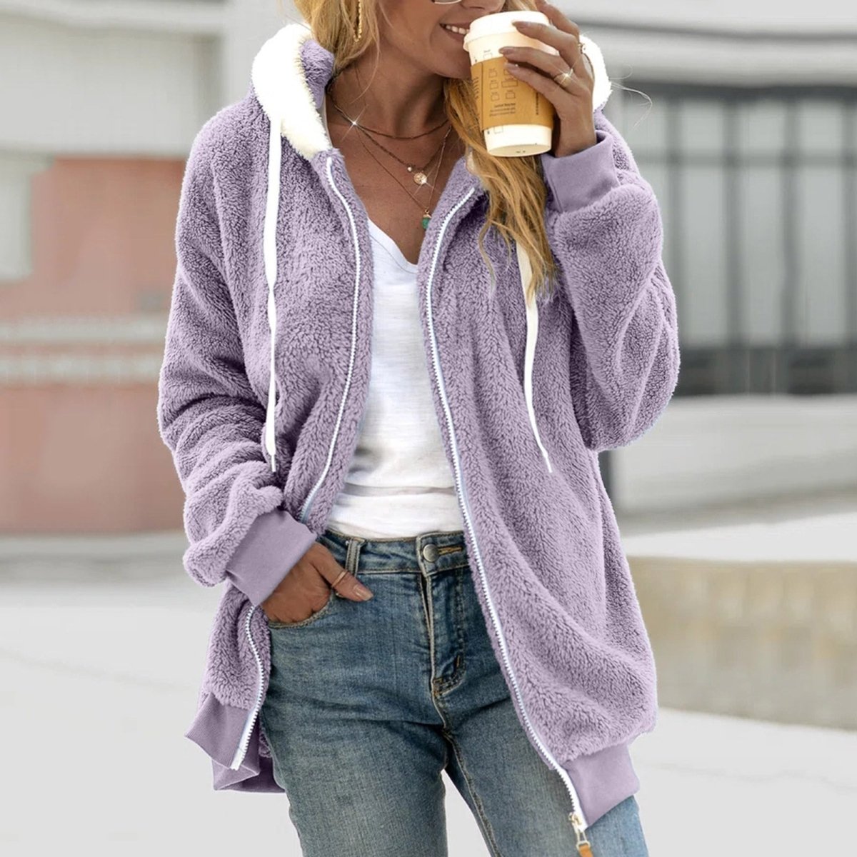 Lucie - Hoodie en Polaire Douillet