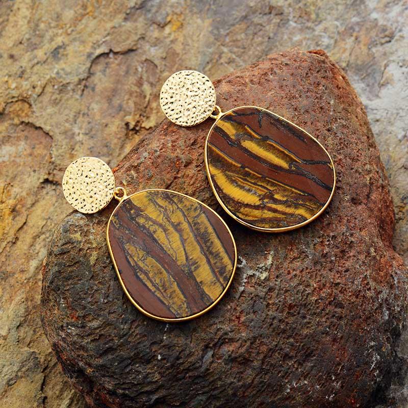 HealWithin Boucles d'oreilles de protection en lapis-lazuli