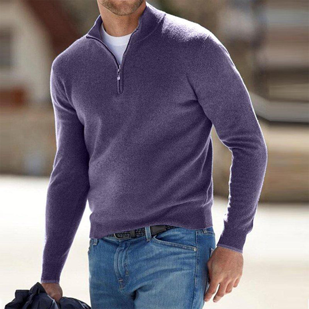 Sandran - Pull à Zip pour Homme
