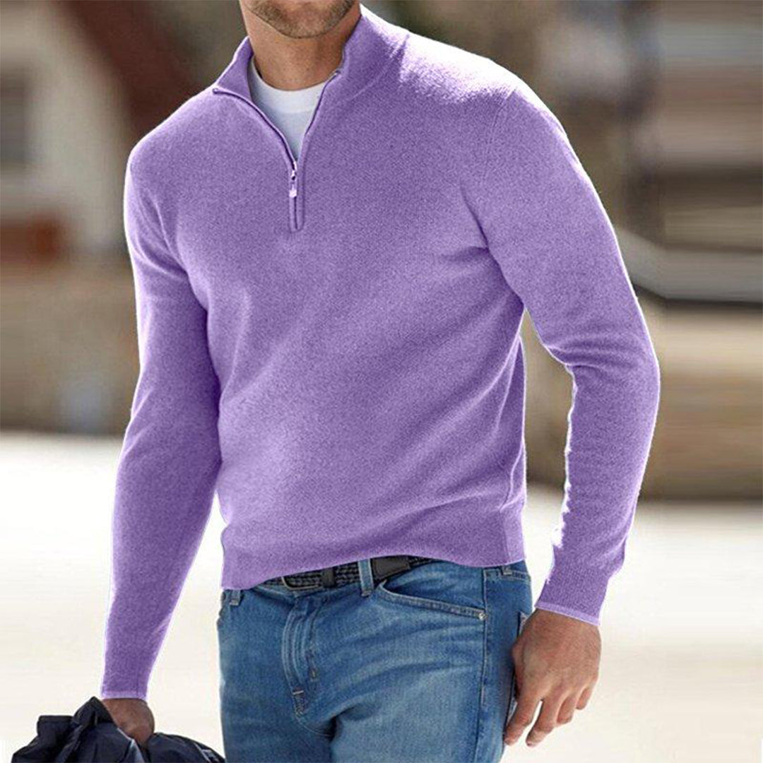 Sandran - Pull à Zip pour Homme