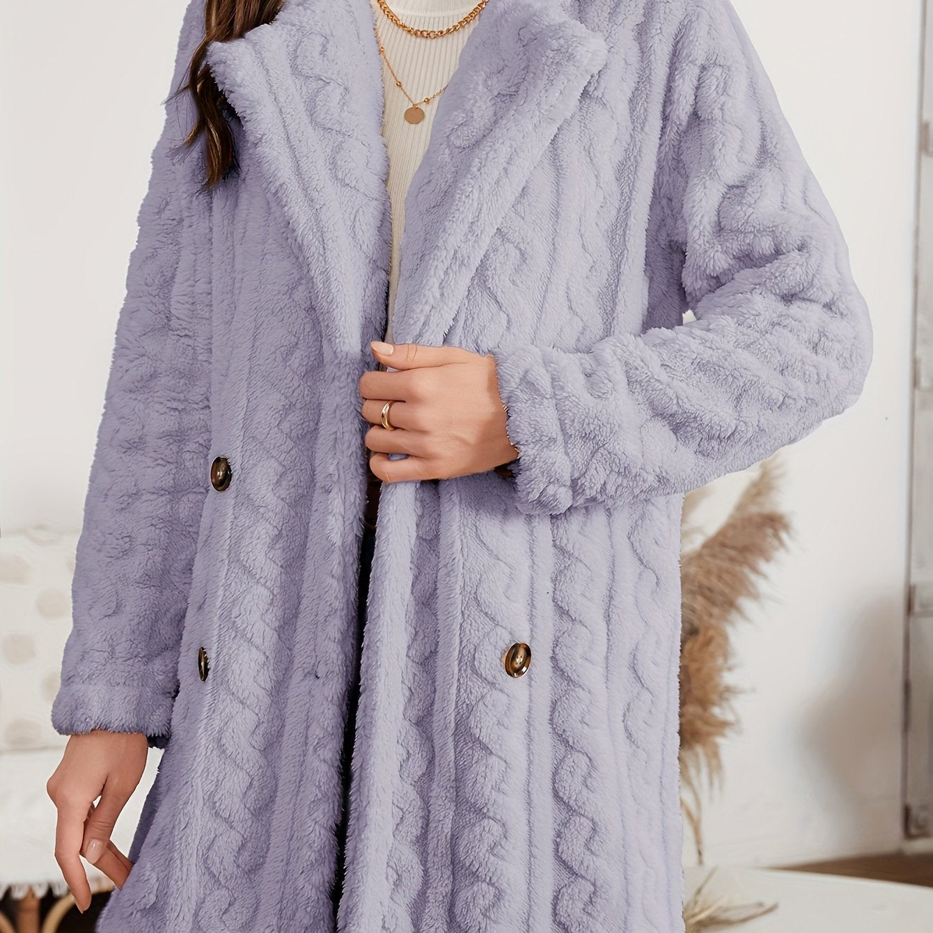 Irène - Manteau en Velours de Luxe pour Femmes
