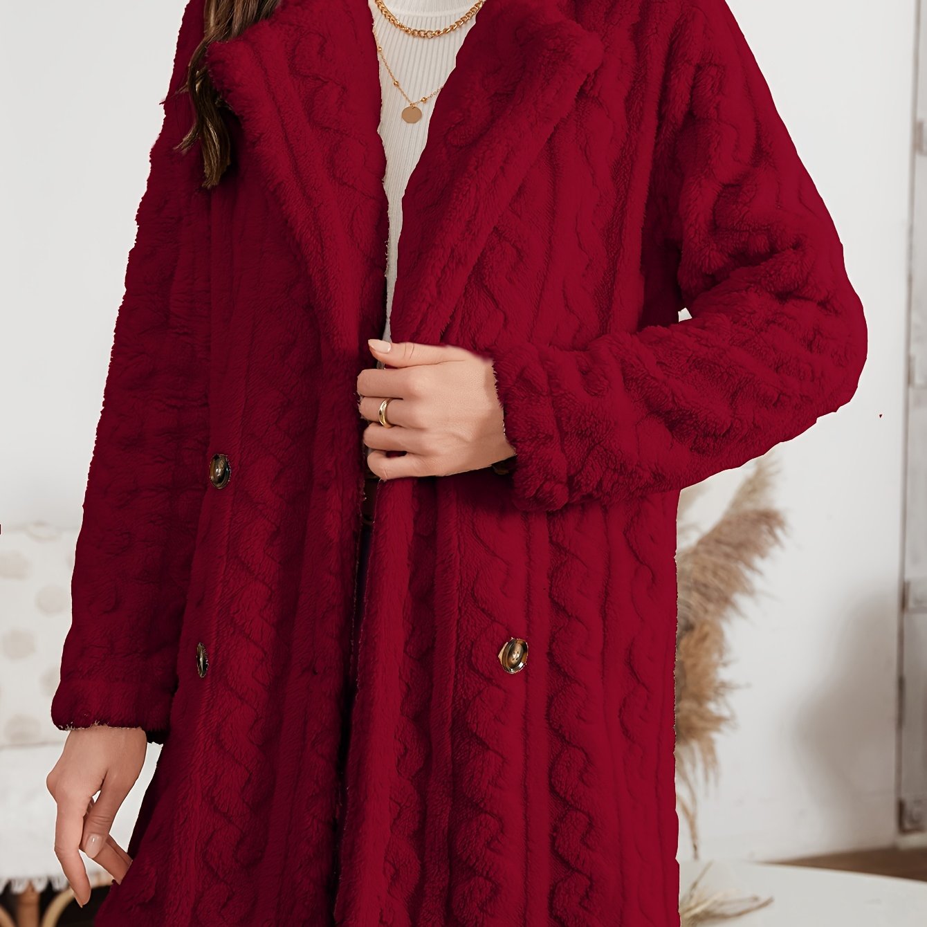 Irène - Manteau en Velours de Luxe pour Femmes