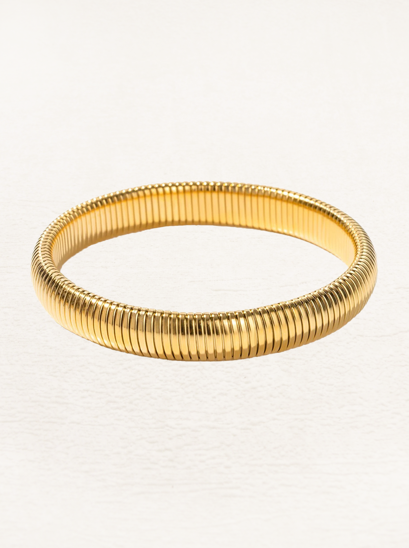 Rachelle - Bracelet Serpent Large Stretch Or