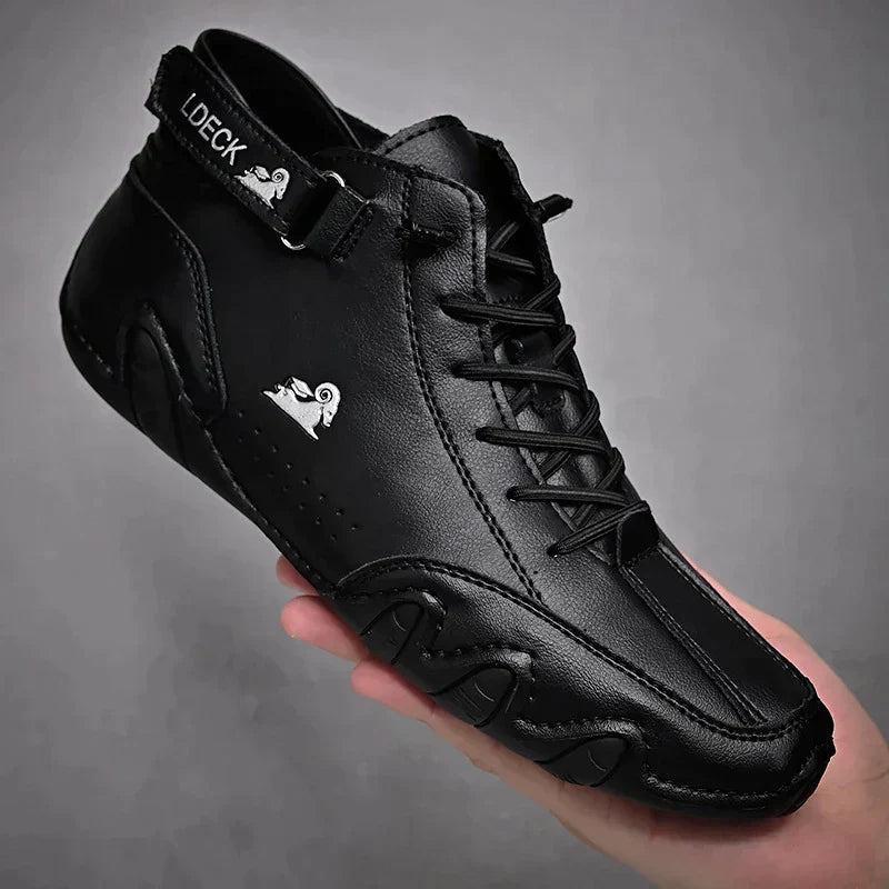 Tyler - Pieds Nus en Cuir Véritable Ultra-Confortables et Antidérapants